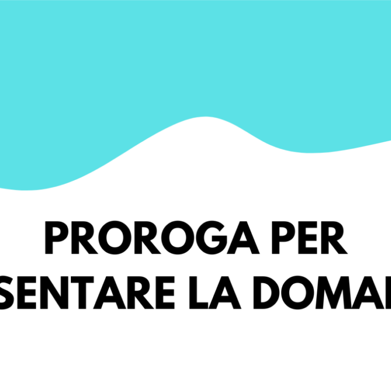 PROROGA DOMANDA PER SERVIZIO CIVILE